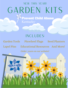 New this year: Prevent Child Abuse Kentucky Garden Kits