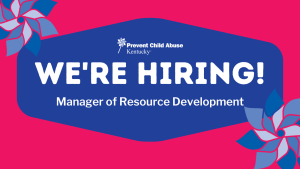We're Hiring- Join our team in the Manager of Resource Development role!
